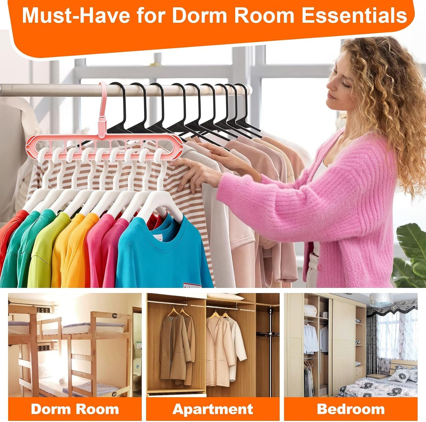 6-Pack 9-Hole Space-Saving Hangers - image 6