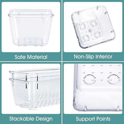 25-Piece Clear Drawer Organizer Set