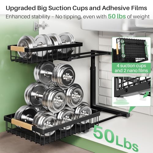 2-Tier Pull-Out Under-Sink Organizer — 2 Pack