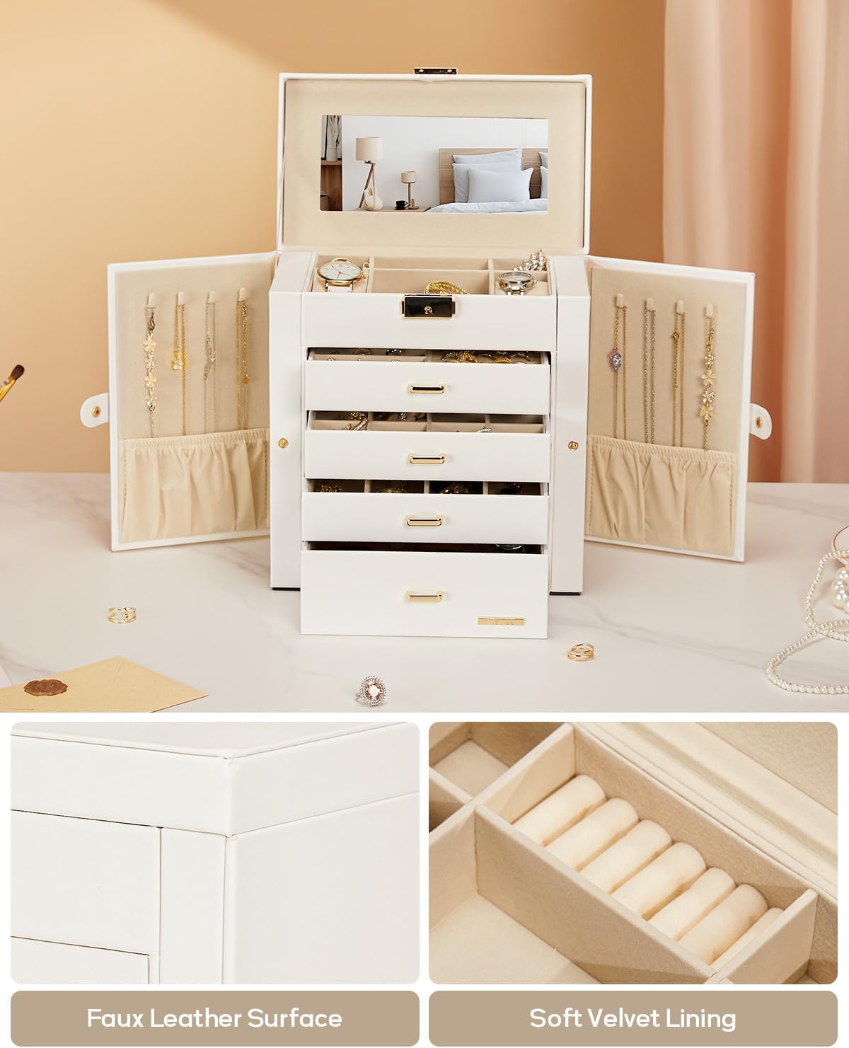 5-Layer Locking Jewelry & Watch Organizer - image 6