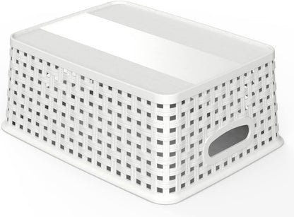 6-Pack Woven-Style Plastic Storage Baskets - image 3