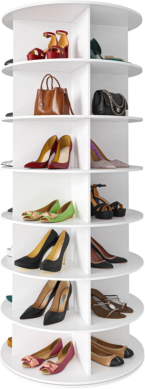 7-Tier 360° Rotating Shoe Rack Tower - image 1