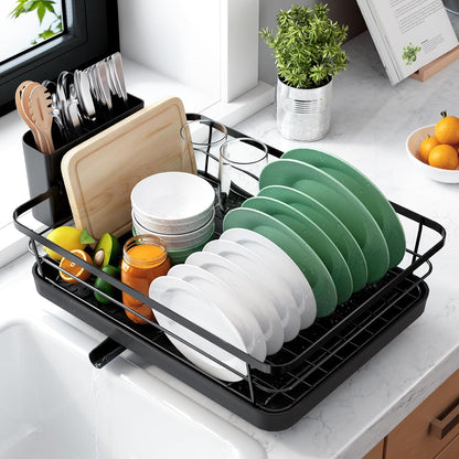Compact Stainless-Steel Dish Drying Rack - image 1