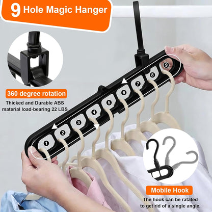 6-Pack 9-Hole Space-Saving Hangers - image 4