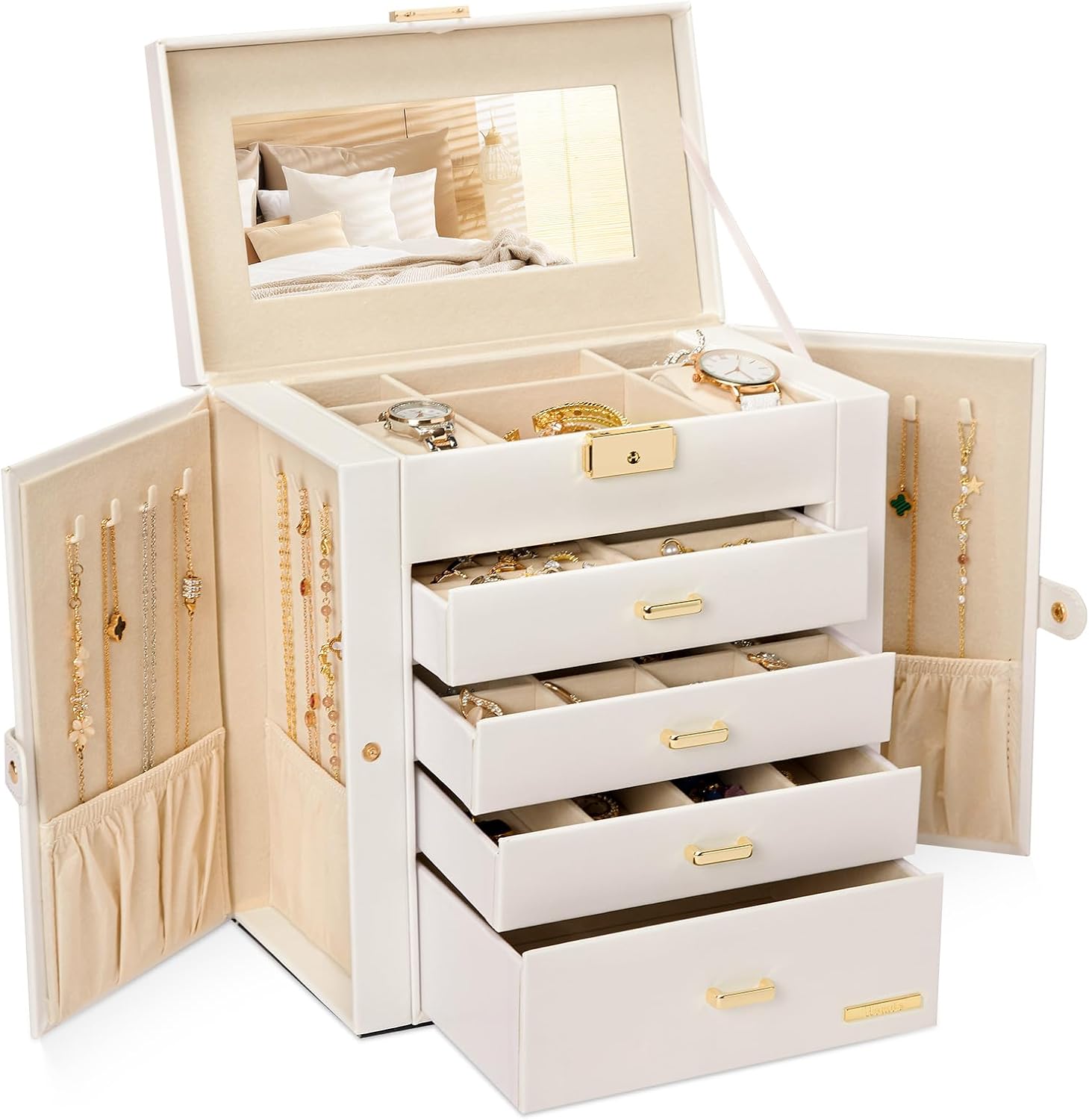 5-Layer Locking Jewelry & Watch Organizer - image 1