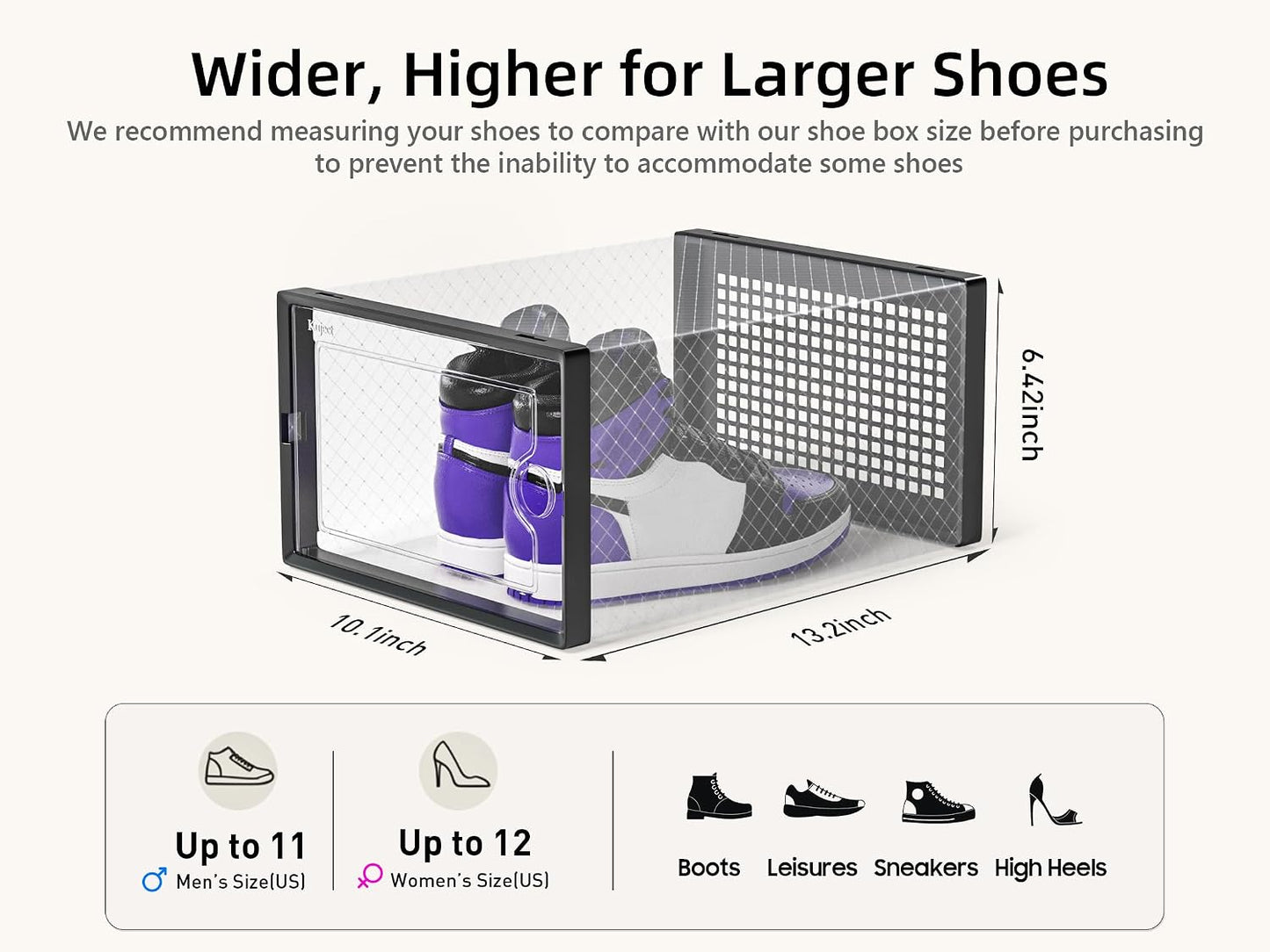 12-Pack Clear Stackable Shoe Storage Boxes - image 3