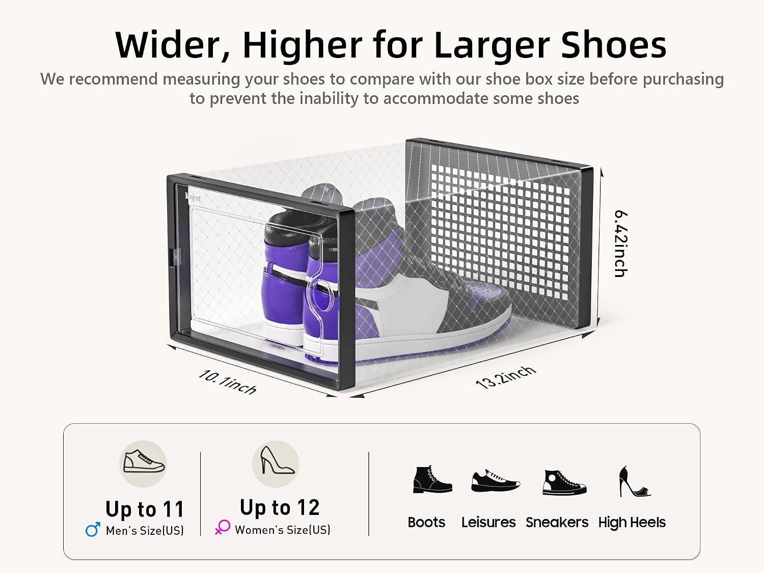 12-Pack Clear Stackable Shoe Storage Boxes - image 3
