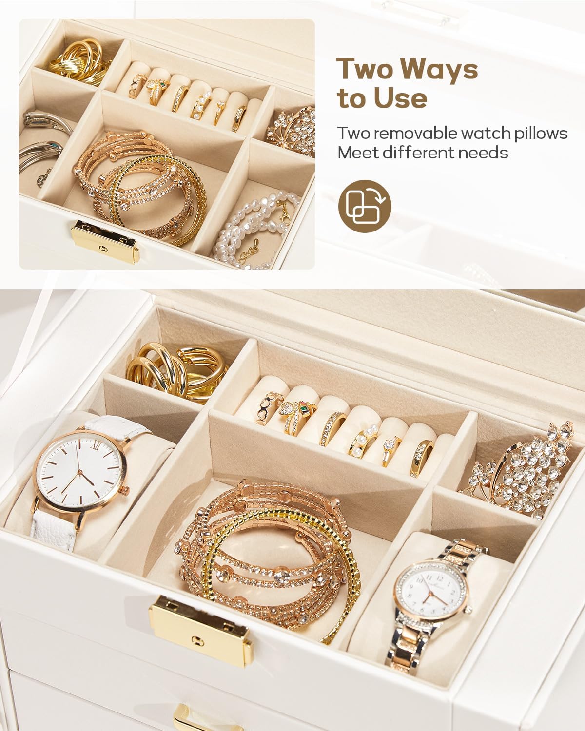 5-Layer Locking Jewelry & Watch Organizer - image 4