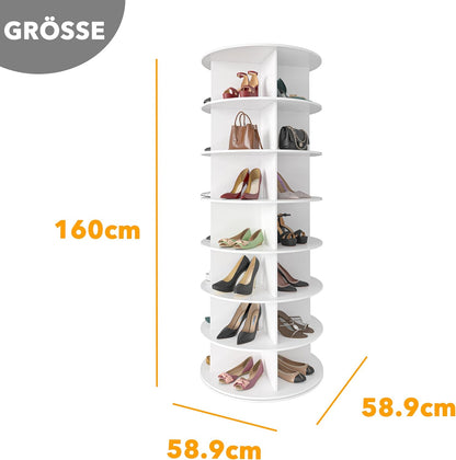 7-Tier 360° Rotating Shoe Rack Tower - image 3