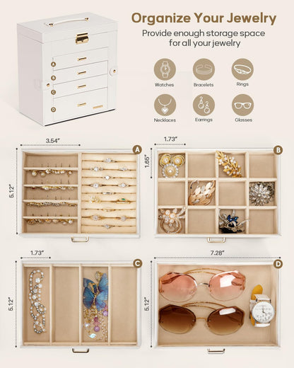 5-Layer Locking Jewelry & Watch Organizer - image 3