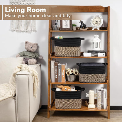 Woven Jute & Cotton Shelf Storage Basket - image 2