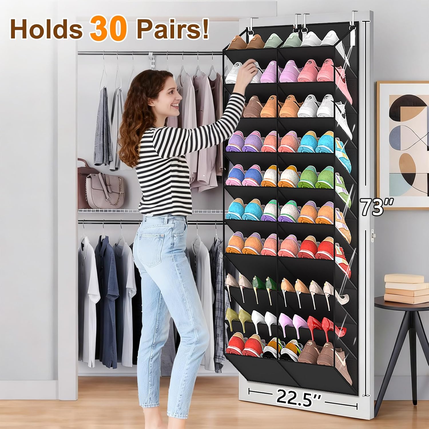 20–30 Pair Over-the-Door Shoe Organizer - image 2