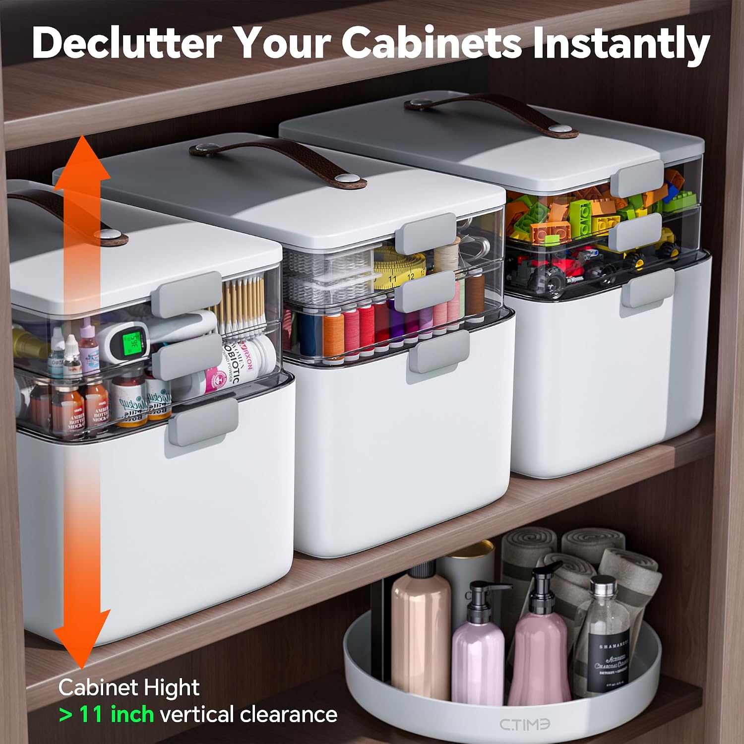 3-Tier Portable Medicine & First-Aid Organizer - image 3