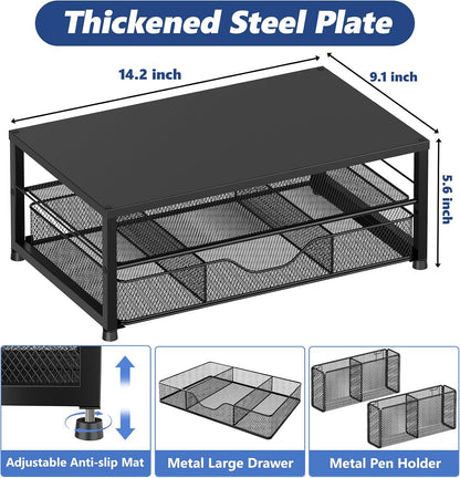 2-Tier Monitor Stand & Desk Organizer - image 3