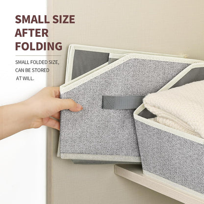 6-Pack Trapezoid Fabric Closet Bins - image 6