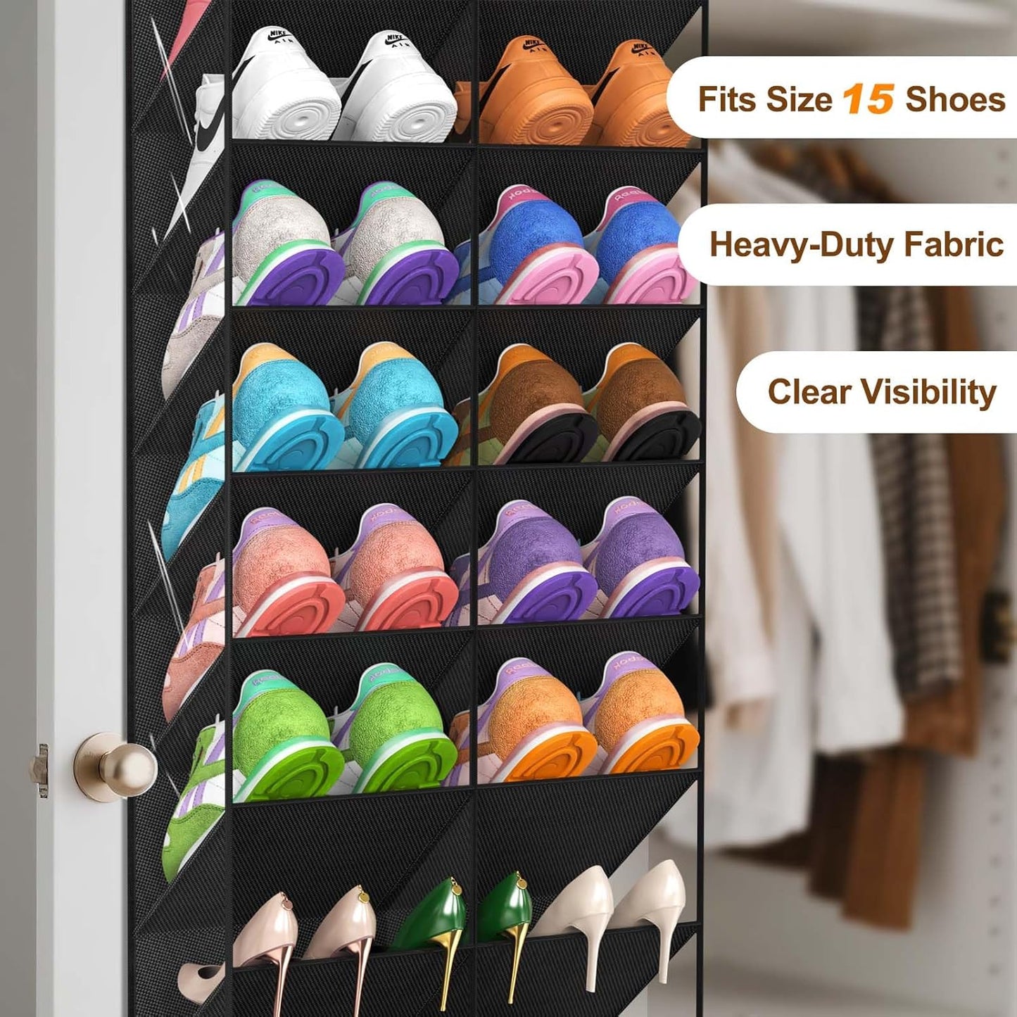 20–30 Pair Over-the-Door Shoe Organizer - image 6
