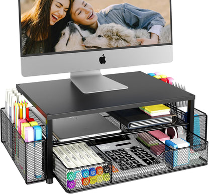 2-Tier Monitor Stand & Desk Organizer - image 1