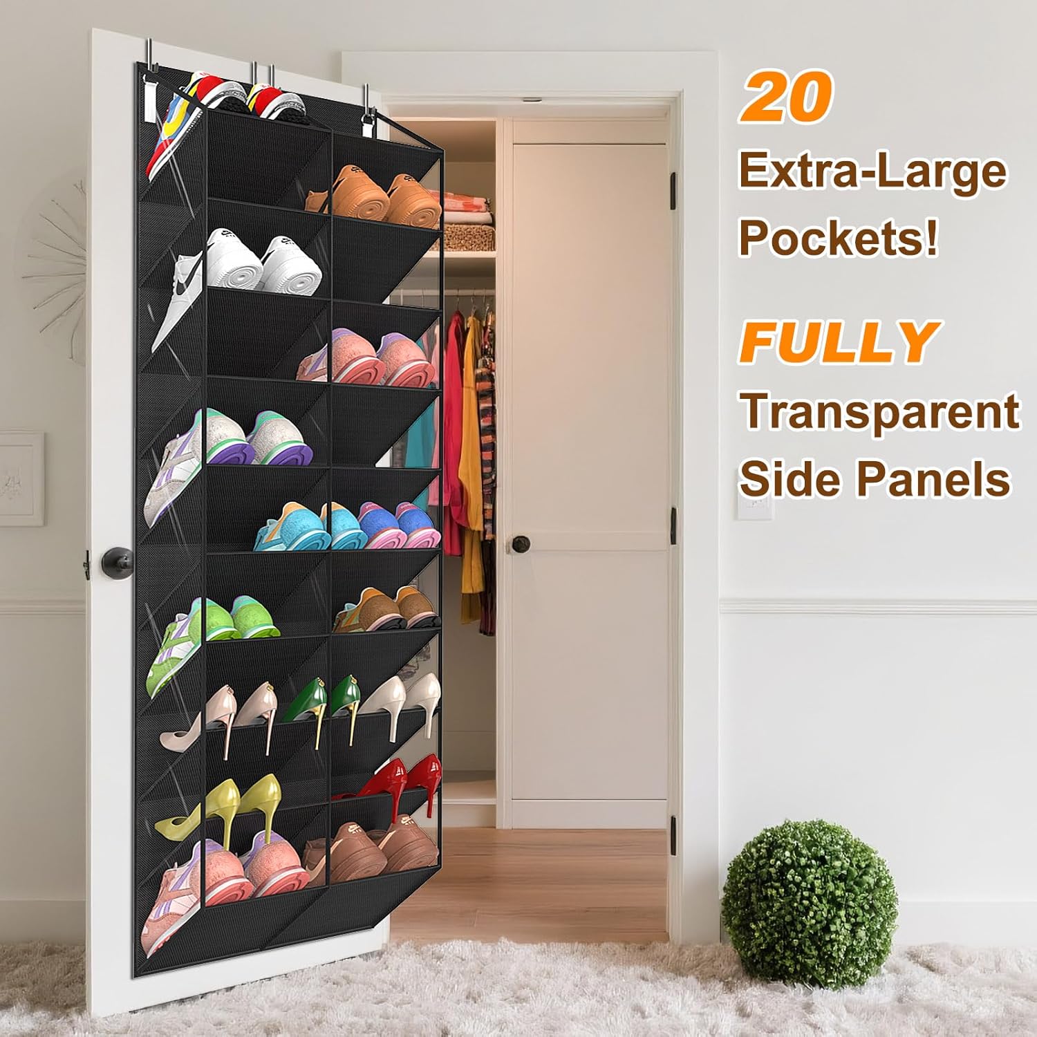20–30 Pair Over-the-Door Shoe Organizer - image 3