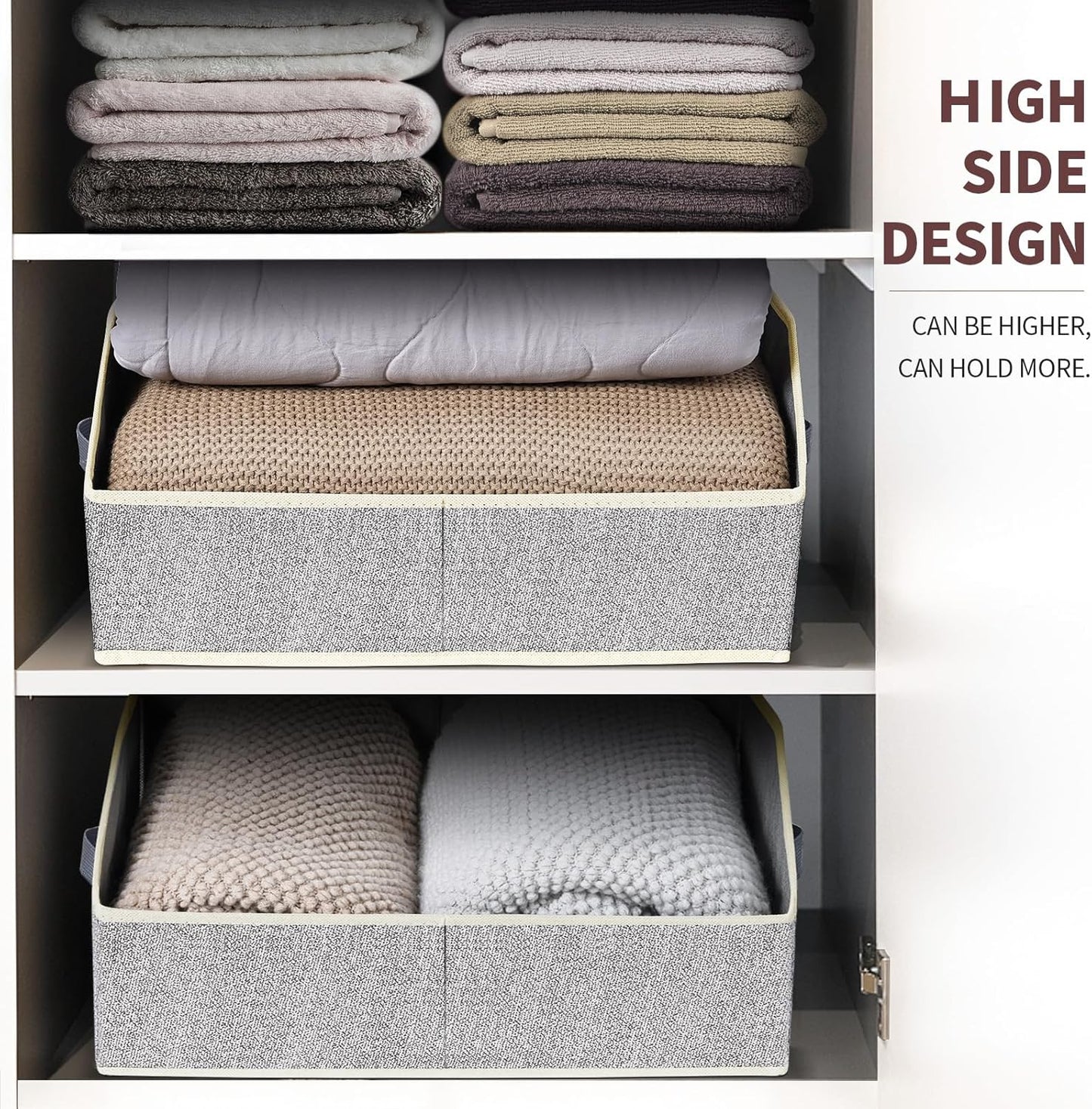 6-Pack Trapezoid Fabric Closet Bins - image 5