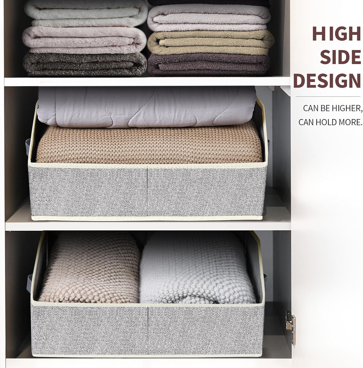 6-Pack Trapezoid Fabric Closet Bins - image 5
