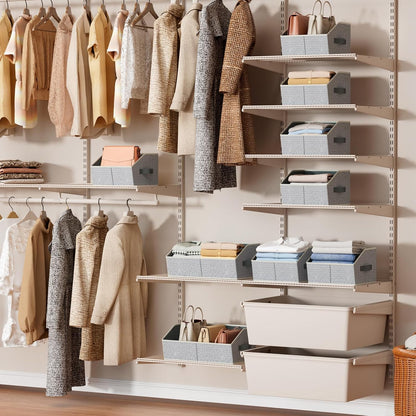 6-Pack Trapezoid Fabric Closet Bins - image 2